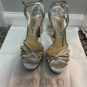 Silver Jimmy choo